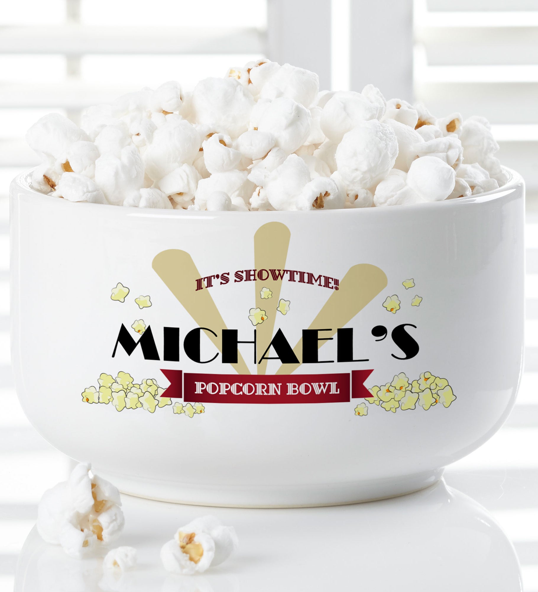 Movie Night Personalized 14 oz. Snack Bowls